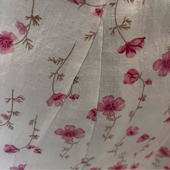 NWT Sim & Sam Floral Linen Blend Baby Doll Wench Dress Floral Medium New - Picture 9 of 10